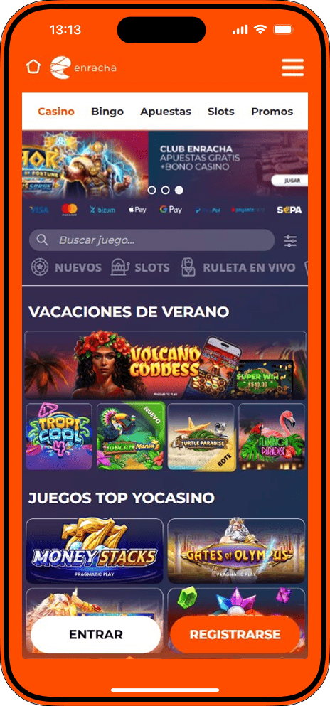 Página de inicio de Enracha